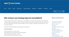 Desktop Screenshot of bertvanvondel.nl